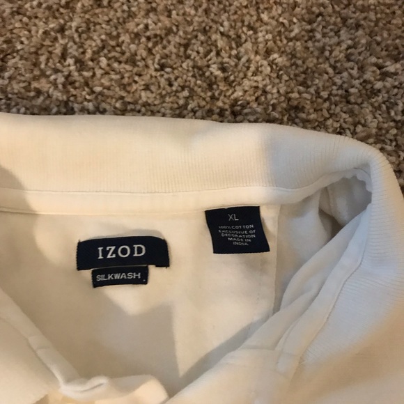 Izod silkwash White polo - Picture 3 of 3